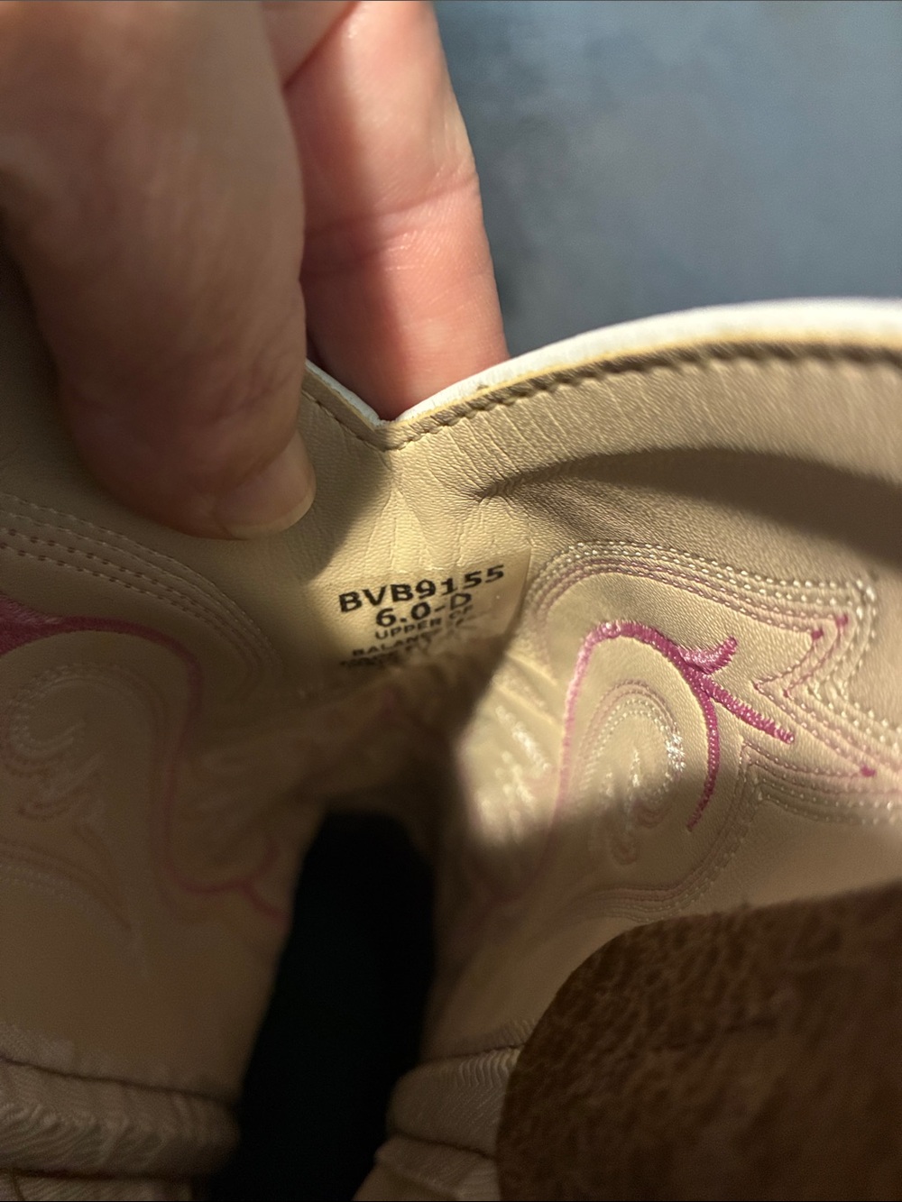 Shyanne Brown Western Cowboy Boots with Pink Stitching - Picture 2 of 3